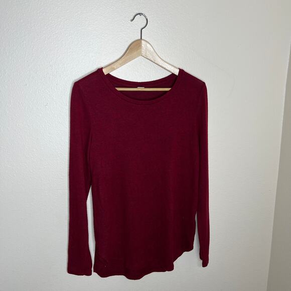 Old Navy Burgundy Pullover Long Sleeve Sweater Medium - Picture 1 of 8